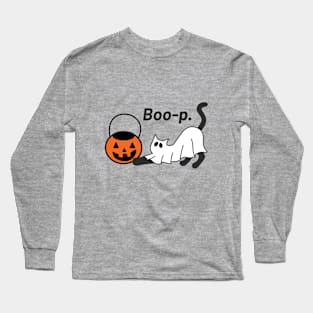 Boo-p Ghost Cat Long Sleeve T-Shirt